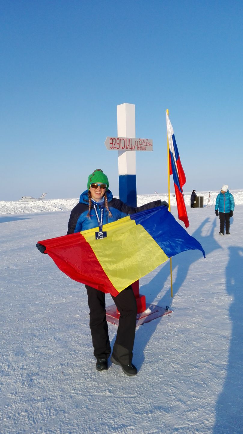 Romanian woman wins silver medal in the North Pole&nbsp;marathon